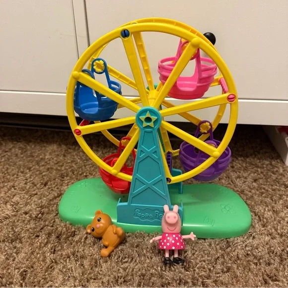 Peppa Pig Ferris Wheel Playset - Yellow, Blue, Pink - Picture 1 of 3
